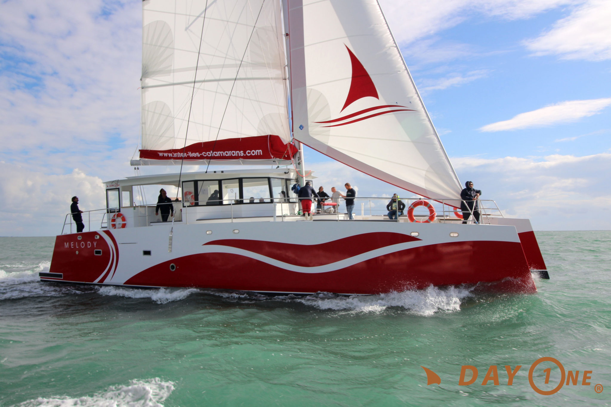 charter catamaran day